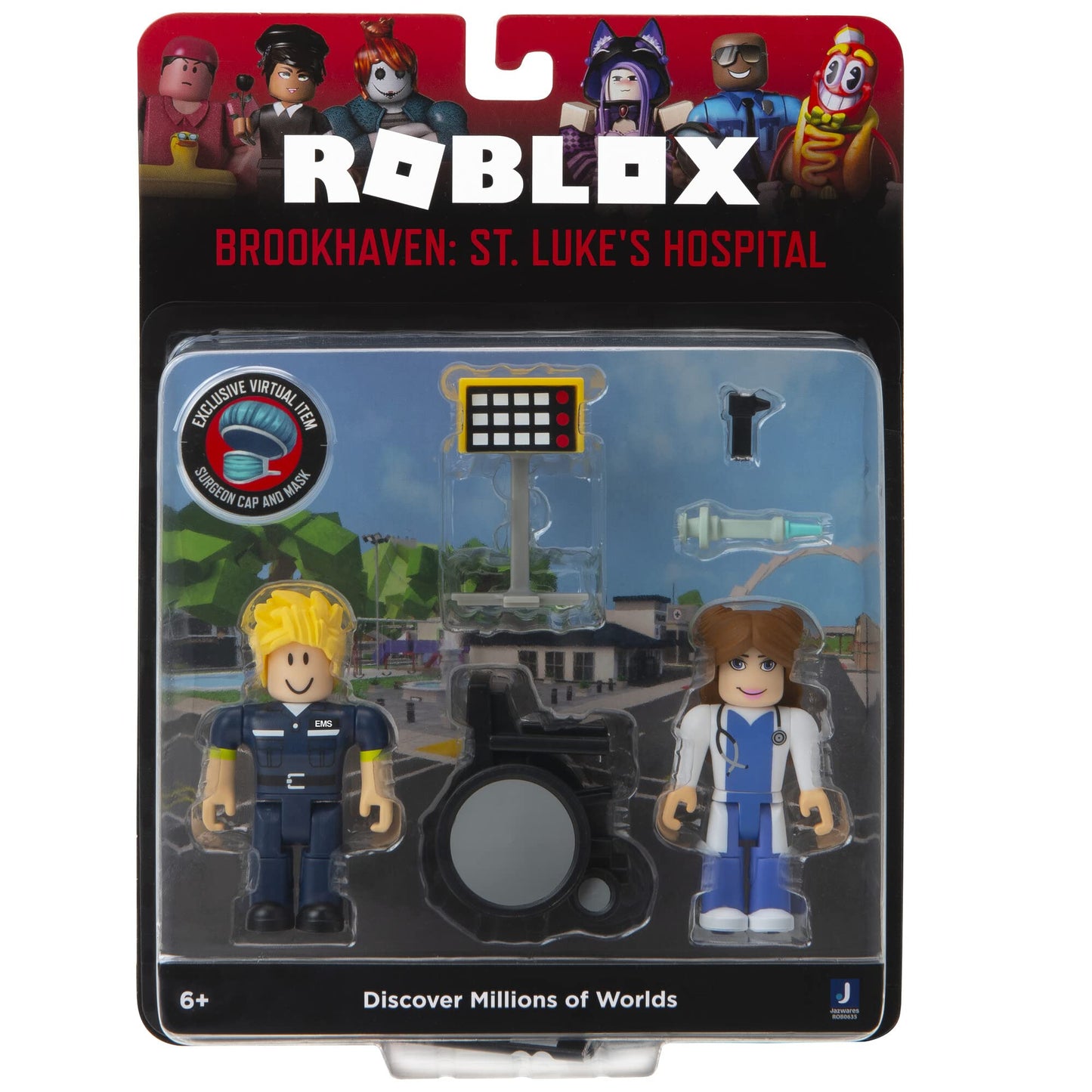 Roblox Action Collection - Brookhaven: St. Luke'S Hospital Game Pack [Includes Exclusive Virtual Item]
