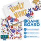 Keff Make Your Own Board Game Set - Diy Blank Game Board Kit With Game Pieces, Blank Cards, Dice, Spinner, Pawns & More - Fun Family Board Games For Kids & Adults