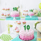 10th Birthday Candles Cake Numeral Candles Happy Birthday Cake Candles Topper Decoration for Birthday Wedding Anniversary Celebr