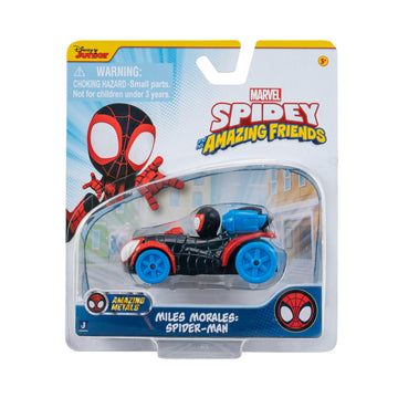 Spidey And His Amazing Friends Amazing Metals Race Car 1:64 Scale (Miles Morales: Spider-Man)