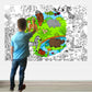 ALEX Art, Giant Coloring Poster - Animals Jumbo Table Wall Coloring Sheets - Super Huge Large Coloring Posters for Kids - Art Ho