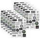 Modern Farmhouse Stickers, 120 Per Pack, 12 Packs
