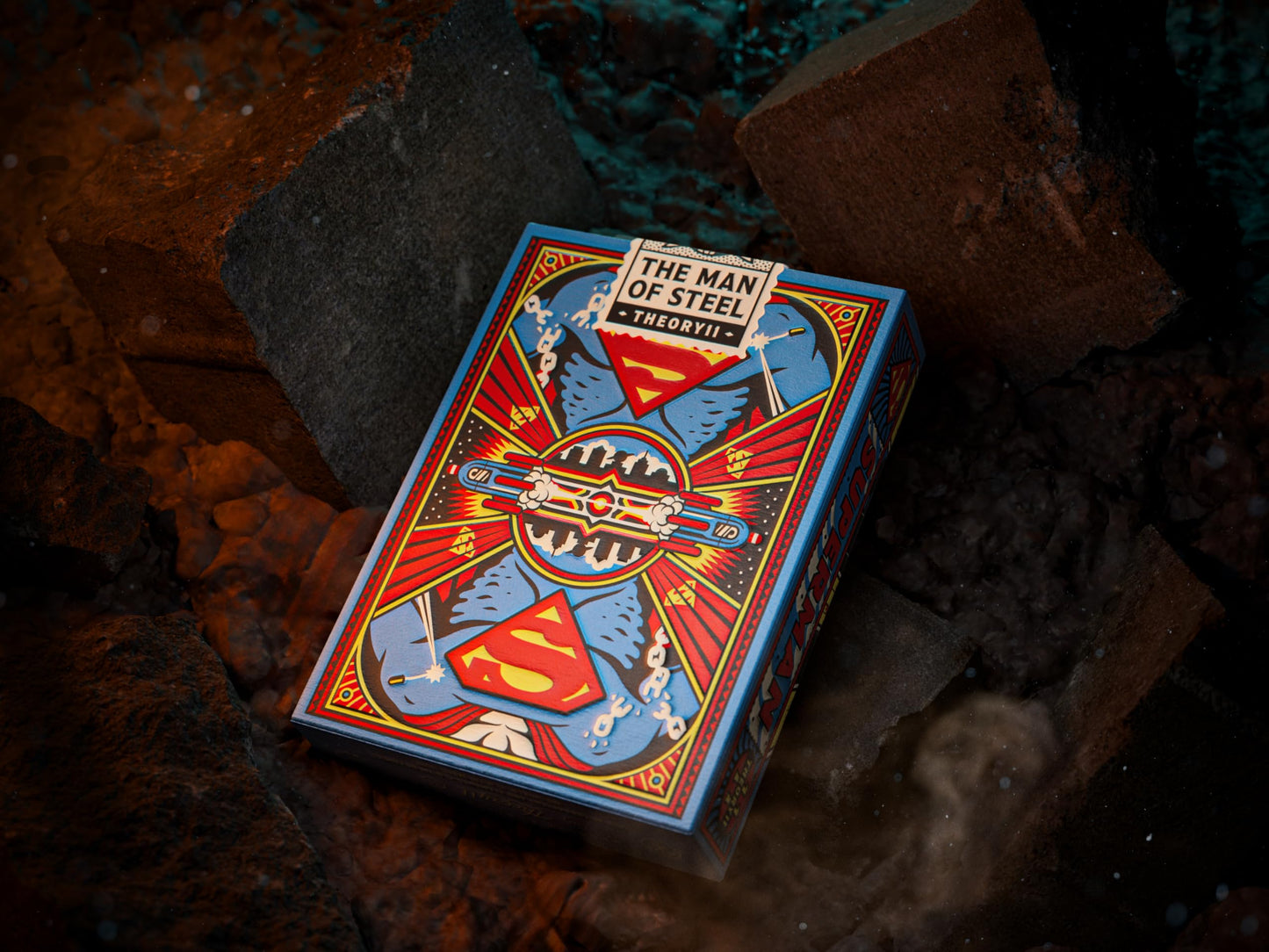 Theory11 Superman Playing Cards, Premium Playing Cards, Poker Size Standard Index, Luxury Playing Cards