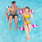 Biuttif Pool Float Chair 2 Pack Pool Floats For Adults, 4-In-1 Multi-Purpose Pool Floaties Toys Swimming Pool Floats (Red&Blue)