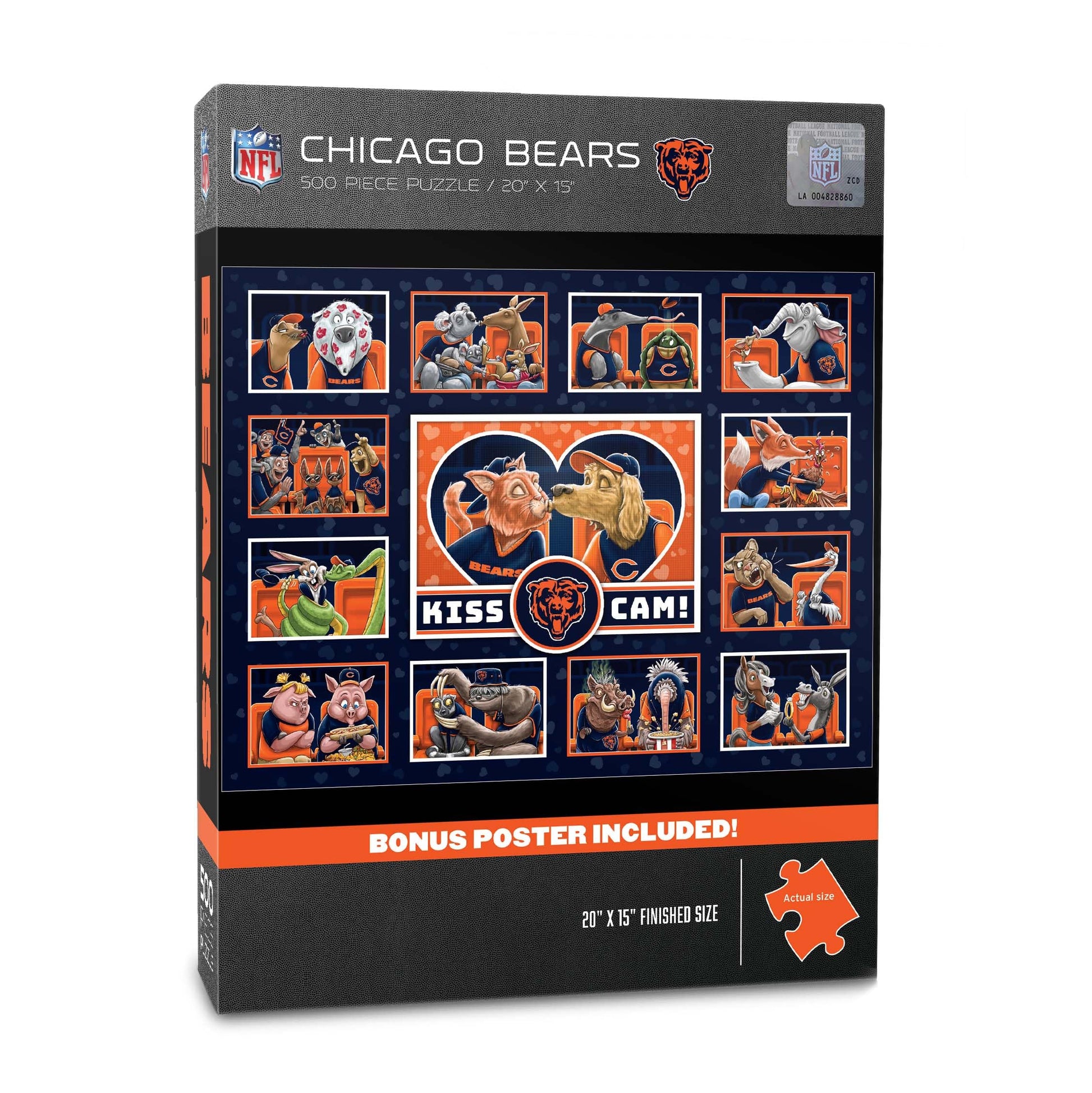 YouTheFan NFL Chicago Bears Kiss Cam 500pc Puzzle