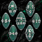 ARUOHHA DND Metal Dice Black Green Dragon Egg Dice with Rotating Dragon Egg Shell, Dungeons and Dragons Role Playing Game RPG D&