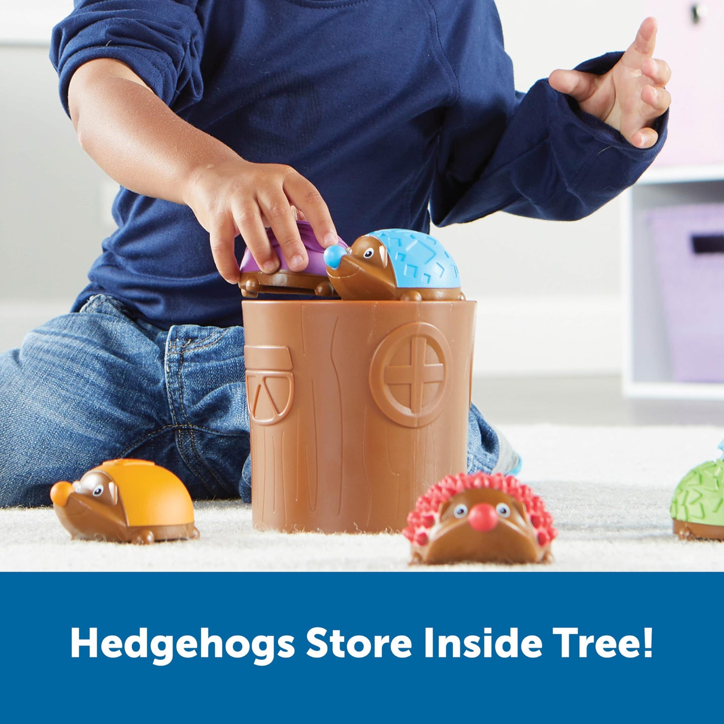 Learning Resources Spike The Fine Motor Hedgehog Sensory Tree House - 7 Pieces, Ages 18+ Months Fine Motor And Sensory Toy, Todd