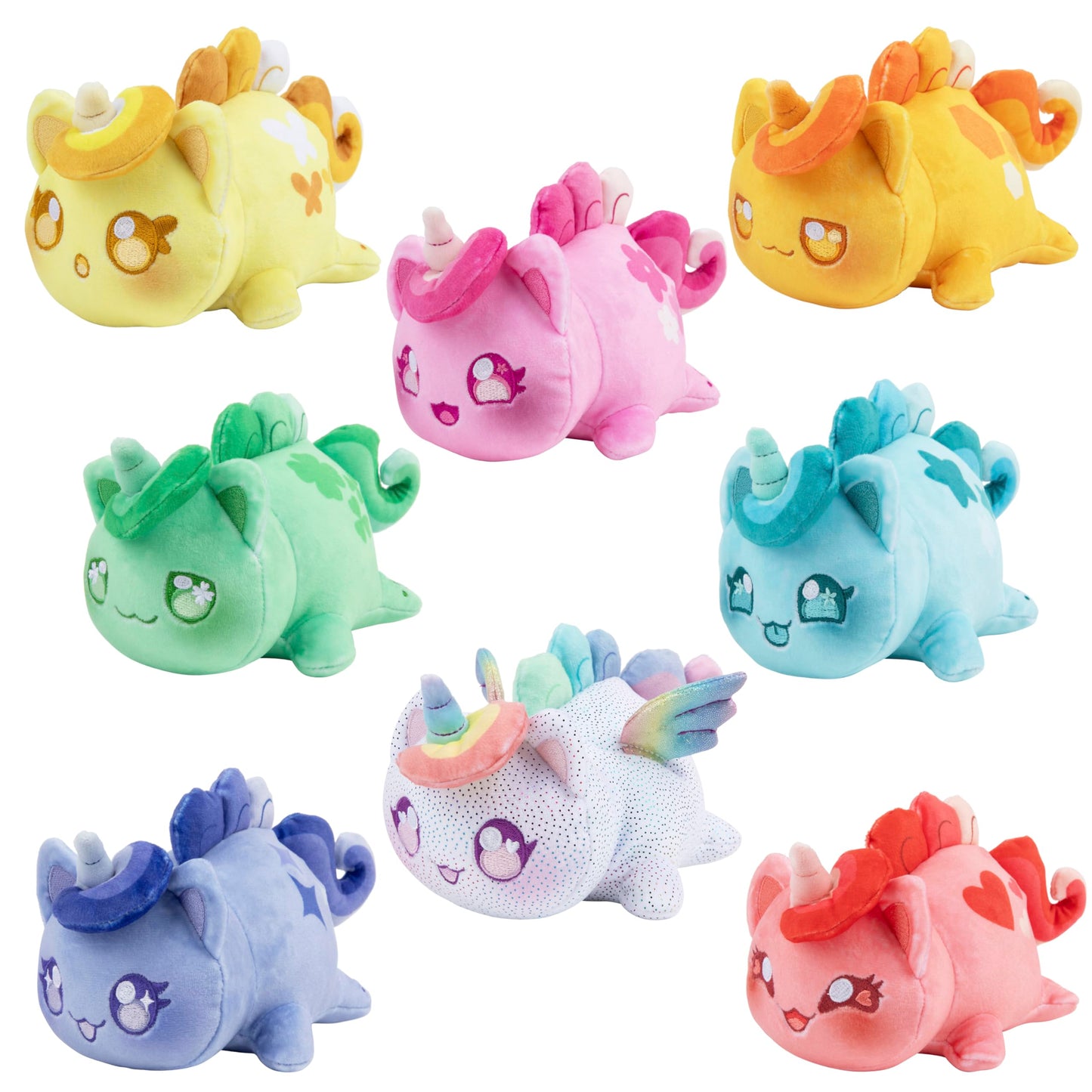 Aphmau Mini Mystery 6' Plush - Unicorn Collection - 2 Pack; Youtube Gaming Channel, Blind Box, 2 Of 8 Unique Possible Unicorn Meemeows, Official Merch