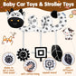 Tsyan Car Seat Toys For Babies 0-6 Months,Hanging Rattle Toys For Crib Mobile, Baby Spiral Hanging Stroller Black And White High