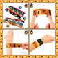 Halloween Slap Bracelets for Kids, 100 Halloween Bracelet Toys Bulk For Kids Girls Boys, Trick or Treat Party Favors, Exchanging