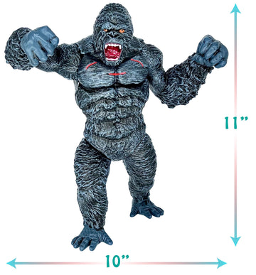 Twcare Giant King Kong Vs Godzilla Attack Action Figure 11” Movie Series Fight Mode Gorilla Ape Solid Wild, Travel Bag