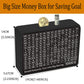 Money Saving Box Cash Vault Wooden Savings Challenge Box Piggy Bank For Adults Kids Budgeting And Savings Goals Coin Bank For Bo