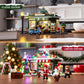 Funwhole Christmas-Newsstand Lighting Building-Bricks Set - City Town Christmas House Led Light Winter Decoration Modular Building Sets 718 Pcs Ideal Holiday Collectible For Adults And Family