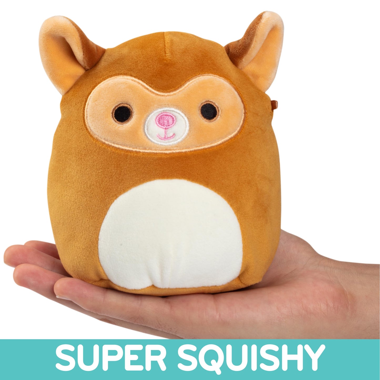 Squishmallows Original 5-Inch Zaine The Lemur - Official Jazwares Easter Plush - Collectible Soft & Squishy Mini Basket Stuffer Stuffed Animal Toy - Gift For Kids, Girls & Boys