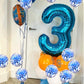 Lingqiang 40" Blue Foil Number 30 Balloons, Self-Inflating Helium Decor for 30th Birthday Party