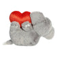 Aurora Heartwarming Valentine I Love You Tons Stuffed Animal - Decorative Companion - Romantic Plush - Elephant 11 Inches