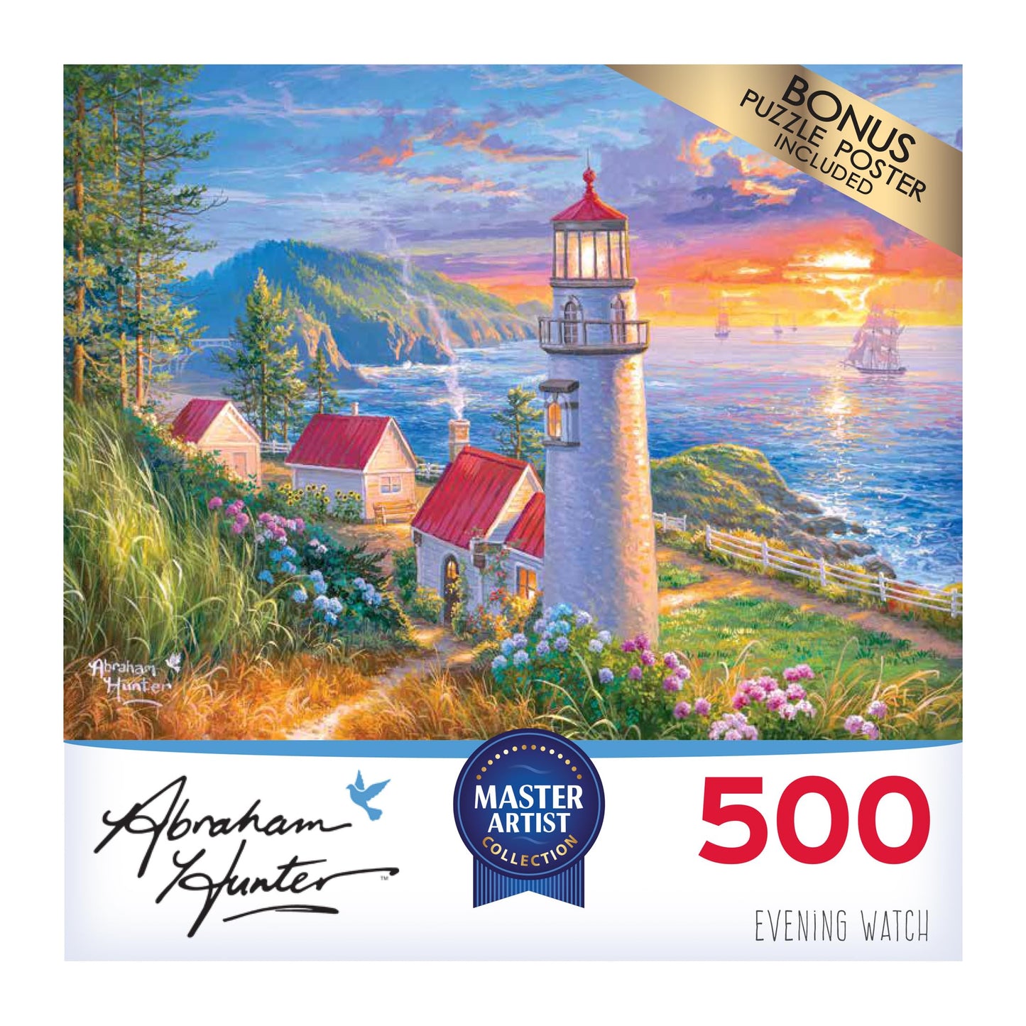 Roseart Abraham Hunter - Evening Watch - 500 Piece Jigsaw Puzzle