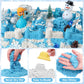 G.C Sensory Bin Play Sand Art Kit - Large Frozen Scheme with 2lb Sand, Molds & Princess Figure, Perfect Gift for Kids Ages 3-8