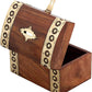Iblay Coin Bank Money Saving Box - Banks For Kids & Adults - Wood Vacation Piggy Bank (Design_3)