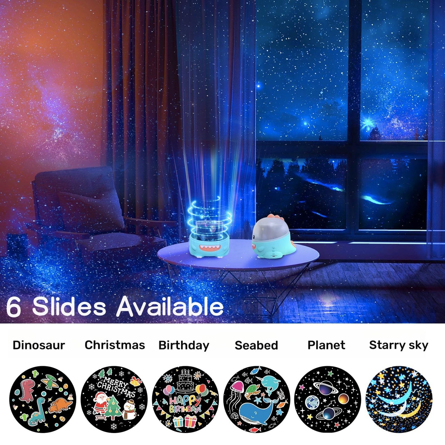 Winice Dinosaur Toys For Kids 3-5, Dino Projector Baby Toys 6 To 12 Months, Christmas Birthday Party Xmas Gifts For 1-12 Year Ol