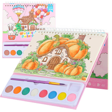 Watercolor Coloring Books for Kids Watercolor Paint Book water color paint sets for kids coloring books for kids ages 4-8 Water 