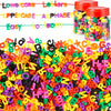 Wesiti 408 Pcs Lacing Letters Alphabet Learning Toys Toddler ABC Alphabet Beads Lacing Toy Fine Motor Skills Toys for Preschool Games Homeschool Supplies Early Spelling (Lowercase Uppercase Letters)