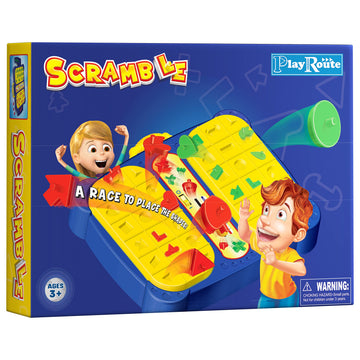 Playroute Shape Pop Up Board Game | 1 And 2 Player Game For Kids Ages 4-6-8+ | Educational Classic Board Game Shape Matching Puzzle Toys For Boys & Girls