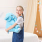 JellyMallow Plush Dog Pillow, 24" Brown Weighted Stuffed Animal, 5 lbs, Cute Gift for Kids & Adults