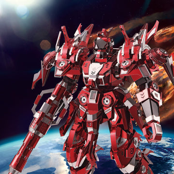 Piececool 3D Metal Puzzles Mecha Model Kits, Red Thunder Figure Models Building Kits For Adults, Diy Brain Teaser 3D Puzzle For
