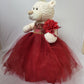 KINNEX COLLECTIONS SINCE 1997 20 Burgundy Quinceanera Last Doll Teddy Bear with Dress - Perfect Centerpiece for Quinceaneras