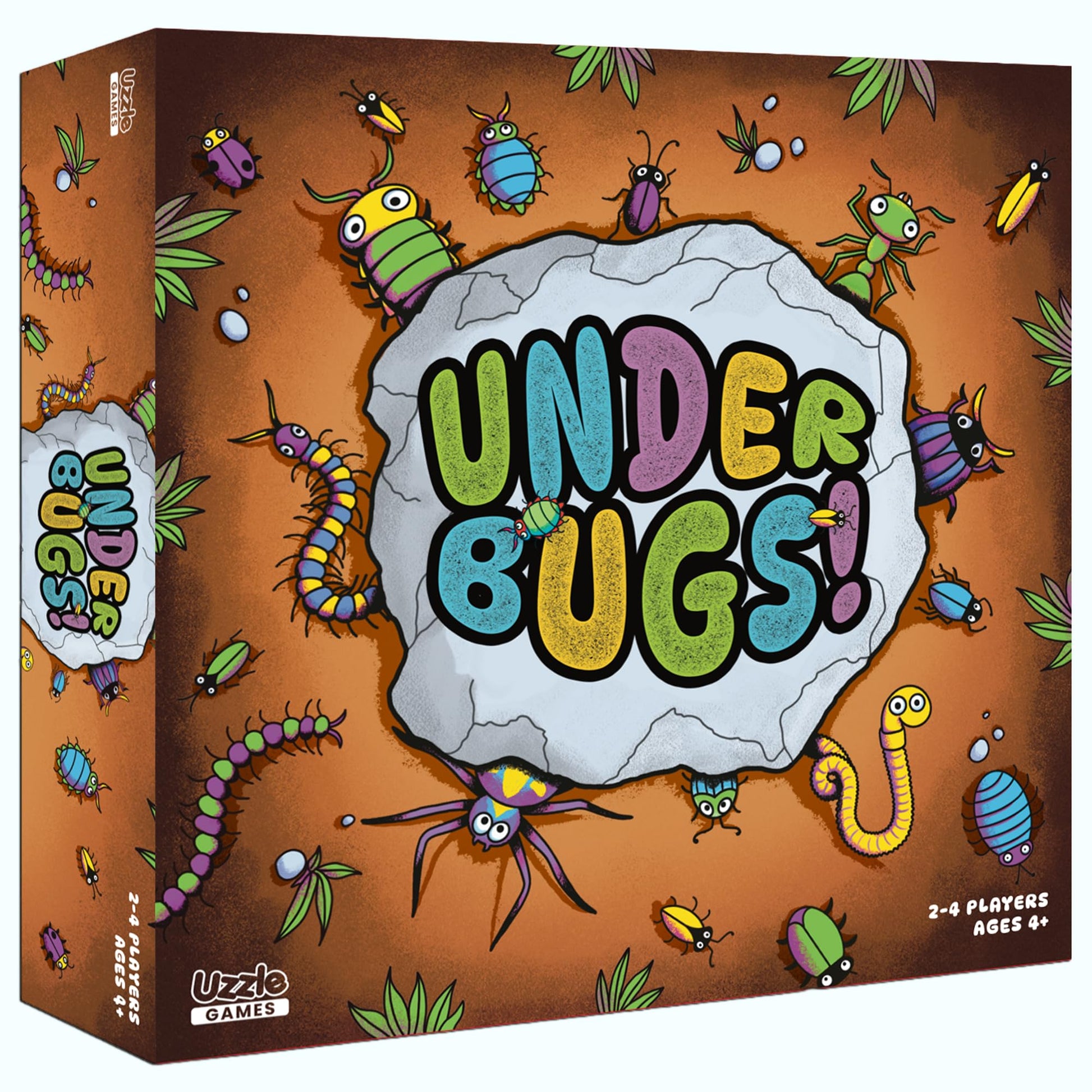 UnderBugs - Memory Card Game for Kids - Ages 4+ - Bug Matching Fun Family Game - 16 Rock, 20 Magnifying Glass Cards, Educational