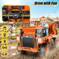 Hikole Ride On Dump Truck For Kids, 12V Ride On Car With Parent Remote, Shovel, Electric Dump Bed, Music Player, Ride On Construction Vehicles For Kids For Boys Girls, Orange