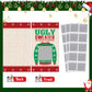 Outus 50 Pieces Christmas Scratch Off Cards Stickers Christmas Hawaii Party Games Vouchers Festive Raffle Tickets Holiday Business Prize Drawings For Kids Adults Families Events Groups (Ugly Sweater)