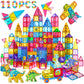 Jasonwell Magnetic Tiles Building Blocks Set For Boys Girls Preschool Educational Magnet Construction Kit Stacking Stem Toys Christmas Birthday Gifts For Kids Toddlers 3 4 5 6 7 8 9 10 + Year Old