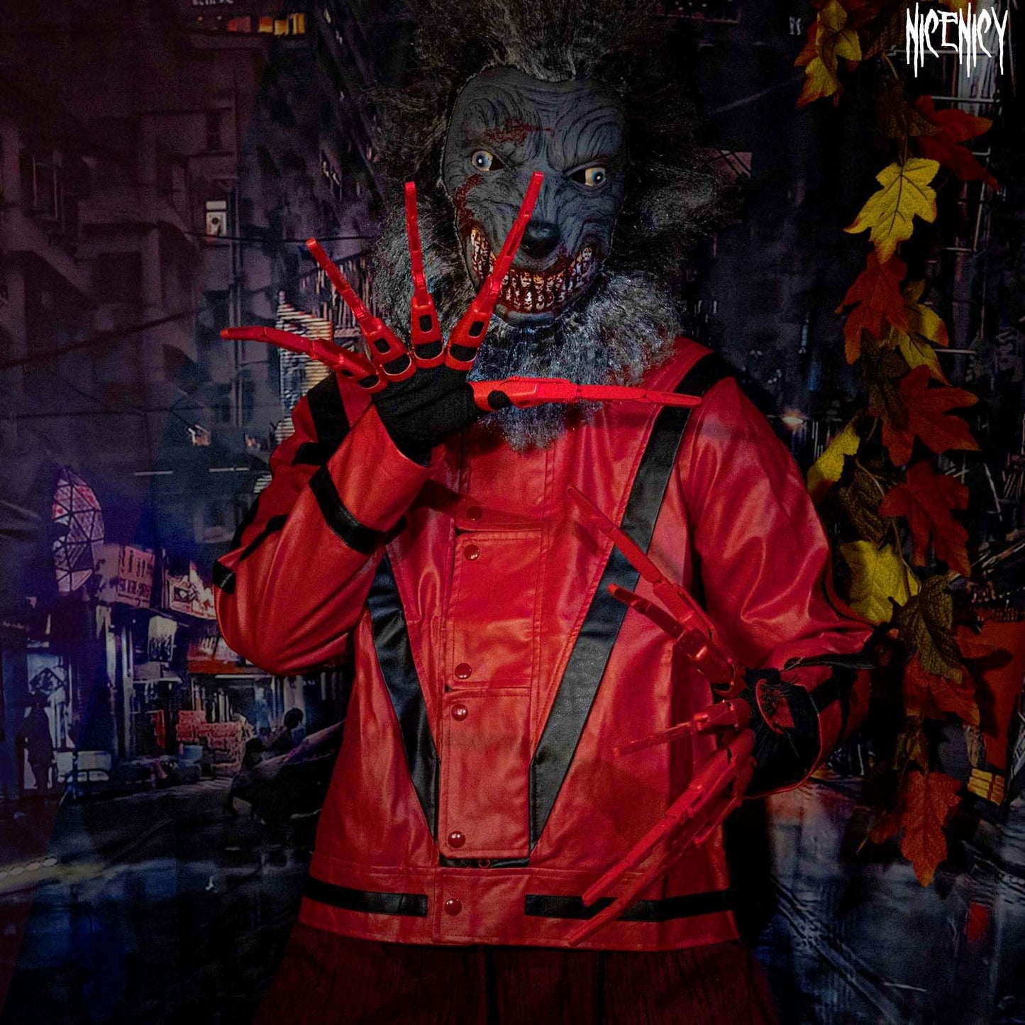 NICENICY Halloween Articulated Fingers with Protective Gloves, Articulated Claw Extensions, Finger Claw for Halloween, Scary and