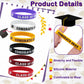 Class Of 2025 Graduation Party Favors Bulk 30Pcs Congrats Grad Rubber Graduation Bracelets Supplies Silicone Wristbands Graduati