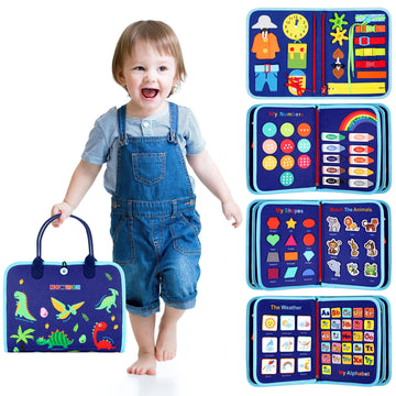 Busy Board Toddler Sensory Toys For 3+ Year Old, Montessori Toys For Toddlers 3, Preschool Learning Activities Busy Book, Travel