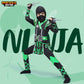 Spooktacular Creations Kids Green Ninja Costume, Child Boy Ninja Outfit Set, Halloween Costume For Toddler Themed Parties, Dress Up (Medium, 8-10 Yrs)