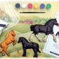 Eyewitness Kits Perfect Cast Horses Cast, Paint, Display And Learn Craft Kit