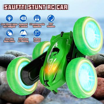 SAUFTTI Remote Control Car, Gesture Sensor RC Stunt Cars Toys for Kids Age 6 7 8 9 10 11 12+ Years Old, Double-Sided 360 Rotatin