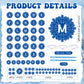 Kosiz 116 Pcs DIY Letter Custom Banner Customizable Banner Kit Winter Snowflake Letter Garland Including 111 Letters Numbers 3 R