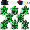 QOUBAI 32 Sets Turtle Suncatchers Craft Kit DIY Window Stained Glass Effect Sea Animals Paper Crafts for Home School Classroom D