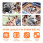 Wooden Puzzles For Adults, Flat Puzzle With 3D Visual Effect, White Wolf Wooden Jigsaw Puzzles For Adults 100 Piece, Unique Shap