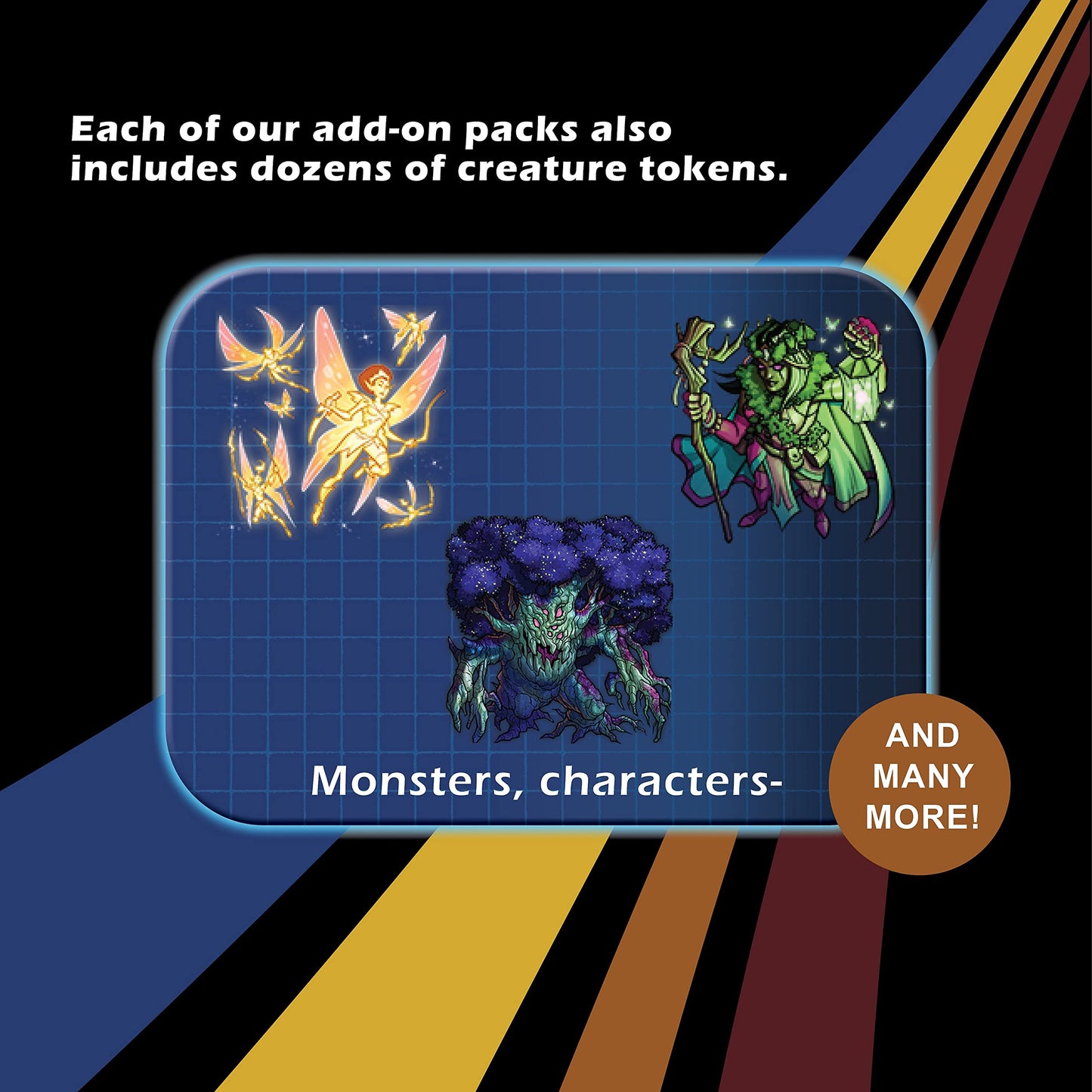 DUNGEON CRAFT Fey Forest 2D Terrain Set - Multicolor Cardstock for TTRPG Adventures