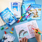 BenLouis 24 Pcs Winter Mini Coloring Books Kids Polar Animals Penguin Party Favors Small Activity Books Bulk for Kids Winter Hol
