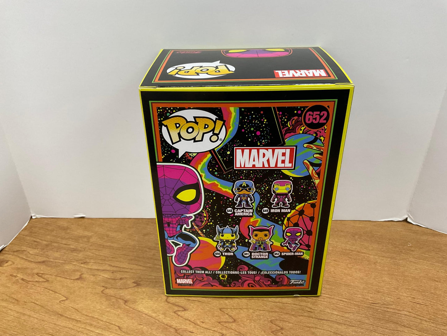 Funko Pop! Marvel: Blacklight Spider-Man Vinyl Figure limited availability Black Light Edition Spiderman - Pop Only