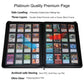 Rieton 16 Pocket Card Binder - Large Ringless TCG Album Folder, Black, 13.3 x 1.9 x 17.8 inches for Trading Cards