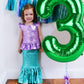 40 Inch Dark Green Number 4 Balloon For 14 24 40 Birthday Party Decorations, Four Large Numbers For Party Decor Anniversary Phot