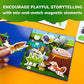 Quokka Travel Magnetic Puzzles For Toddlers 1-3 - 20+Pcs Bugs Game With Extra-Long Play Book - Fun Travel Game Toy For Kids Ages