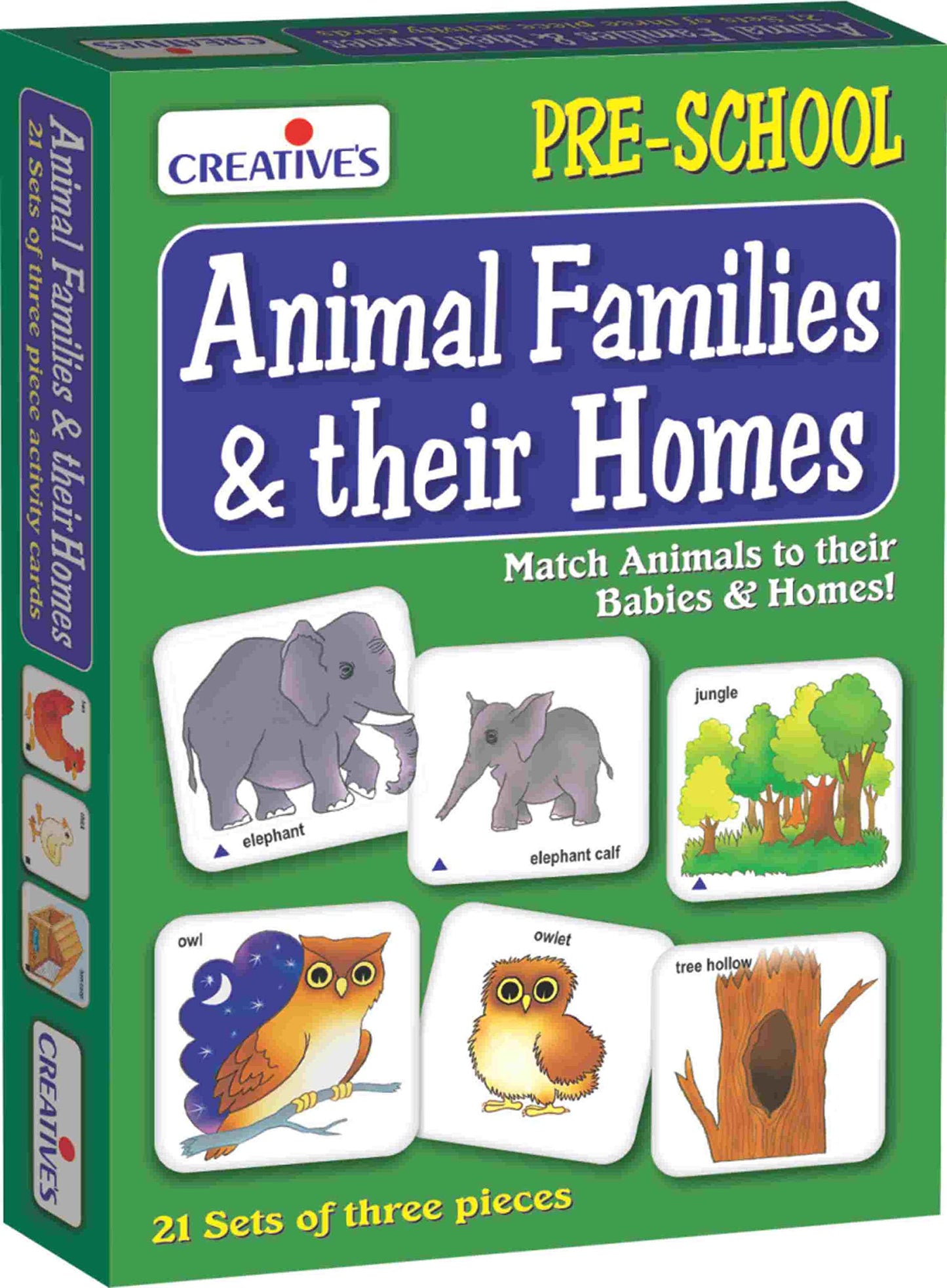 Creative Educational Pre-School Animal Families and Their Homes